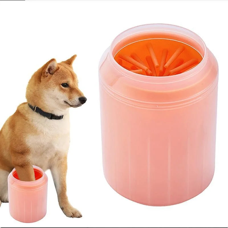 Dog Paw Cleaner Cup Soft Silicone Combs Portable Outdoor Pet Foot Washer Paw Clean Brush Quickly Wash Foot Cleaning Bucket