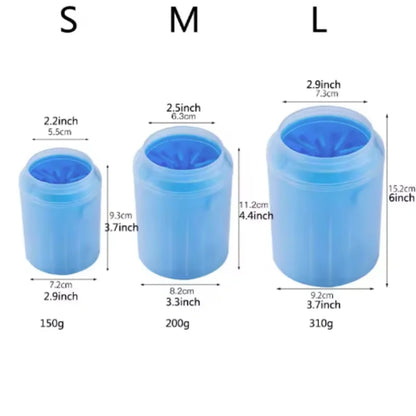Dog Paw Cleaner Cup Soft Silicone Combs Portable Outdoor Pet Foot Washer Paw Clean Brush Quickly Wash Foot Cleaning Bucket