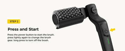 Electric Grill Brush 2 in 1 Cordless Rechargeable Grill Cleaning Brush Stainless Steel Brush Head 3-Speed Power for BBQ Grates