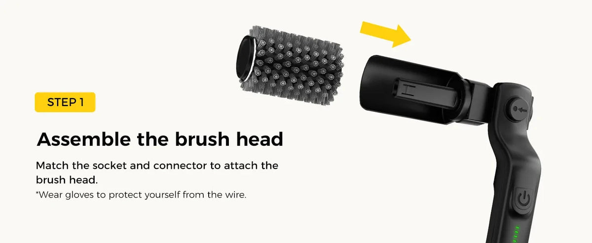 Electric Grill Brush 2 in 1 Cordless Rechargeable Grill Cleaning Brush Stainless Steel Brush Head 3-Speed Power for BBQ Grates