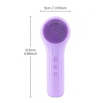 Sonic Waterproof Facial Cleansing Brush Rechargeable Scrubber Exfoliating Vibrating Deep Clean Face Cleaner Skin Care Tool