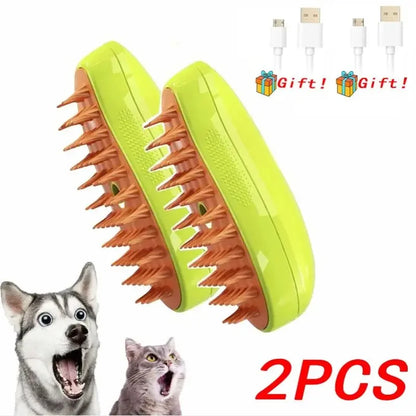 3 in 1 Pet Brush Cat Steam Brush Comb Dog Brush Electric Spray Cat Hair Brushes Massage Pet Grooming Hair Removal Combs