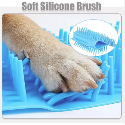 Dog Paw Cleaner Cup Soft Silicone Combs Portable Outdoor Pet Foot Washer Paw Clean Brush Quickly Wash Foot Cleaning Bucket