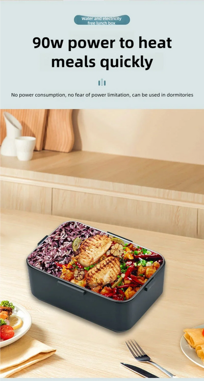 TINSOL New 3.5L Electric Heated Lunch Box No Water Refillable Food Heated Lunch Box Car Work Lunch Heater 90W Fast Heating