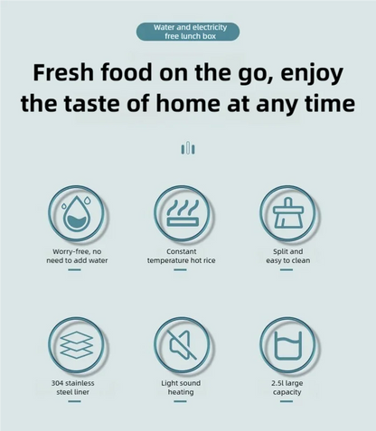 TINSOL New 3.5L Electric Heated Lunch Box No Water Refillable Food Heated Lunch Box Car Work Lunch Heater 90W Fast Heating