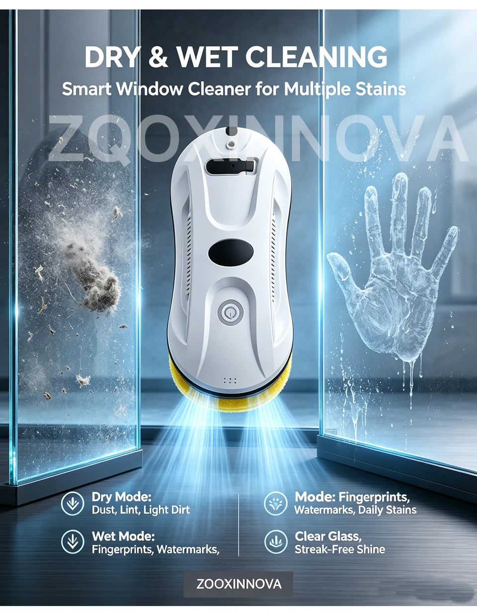 UPS Robot for Washing Sindows Vacuum Cleaner Glass Washer Home Appliance Plaster Robot Smart Cleaning Robot Electric Floor Mops