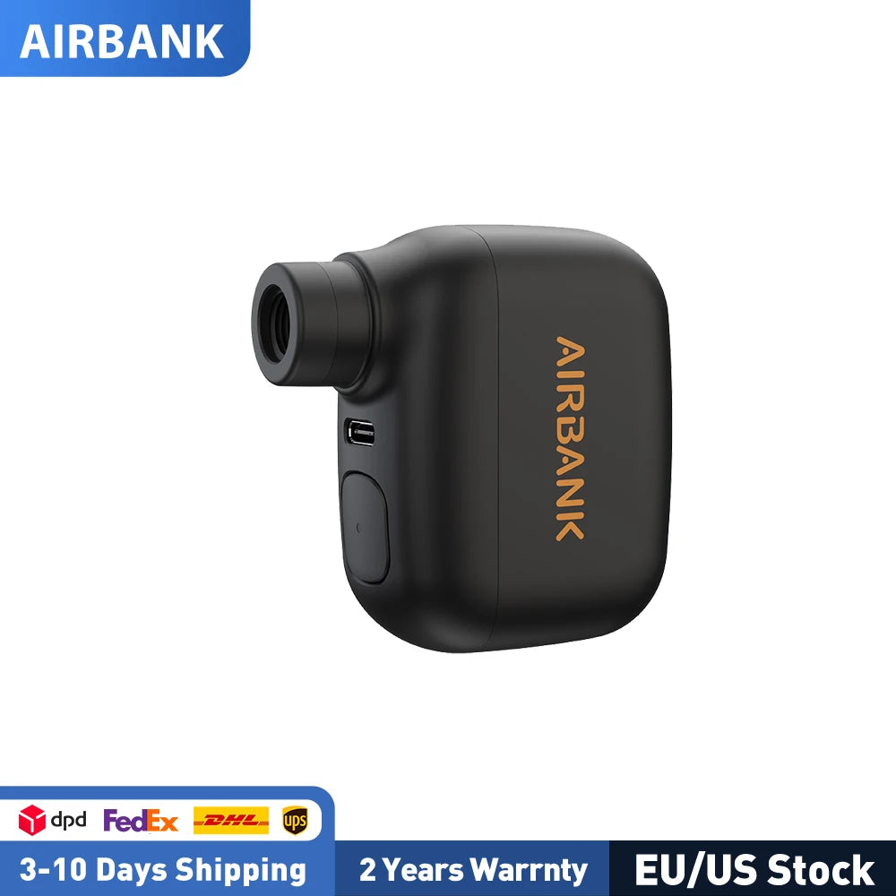 AIRBANK Pocket SE Mini Portable Electric Pump For Bicycle Cordless Tire Presta Schrader Valve Bike Accessories Fast Charging