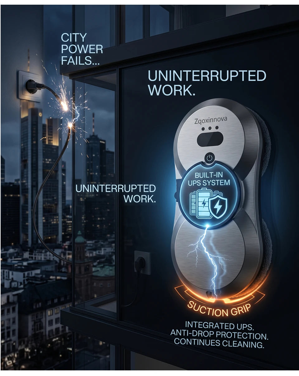 UPS Robot for Washing Sindows Vacuum Cleaner Glass Washer Home Appliance Plaster Robot Smart Cleaning Robot Electric Floor Mops
